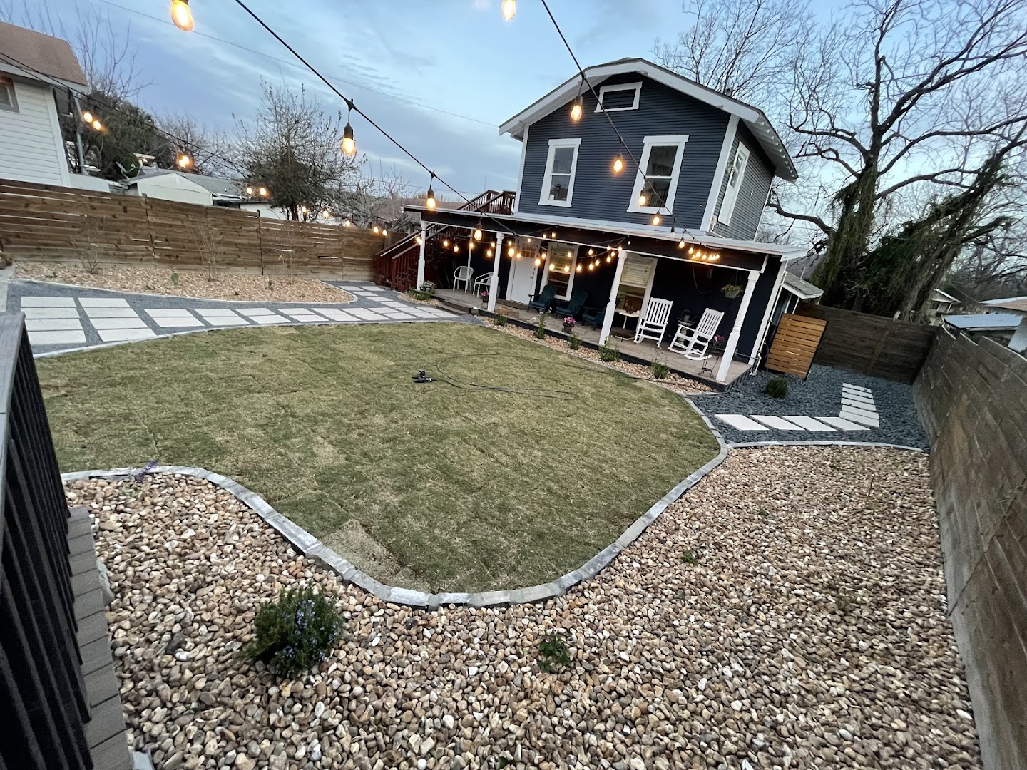 Clean Hardscape Paver Walkway